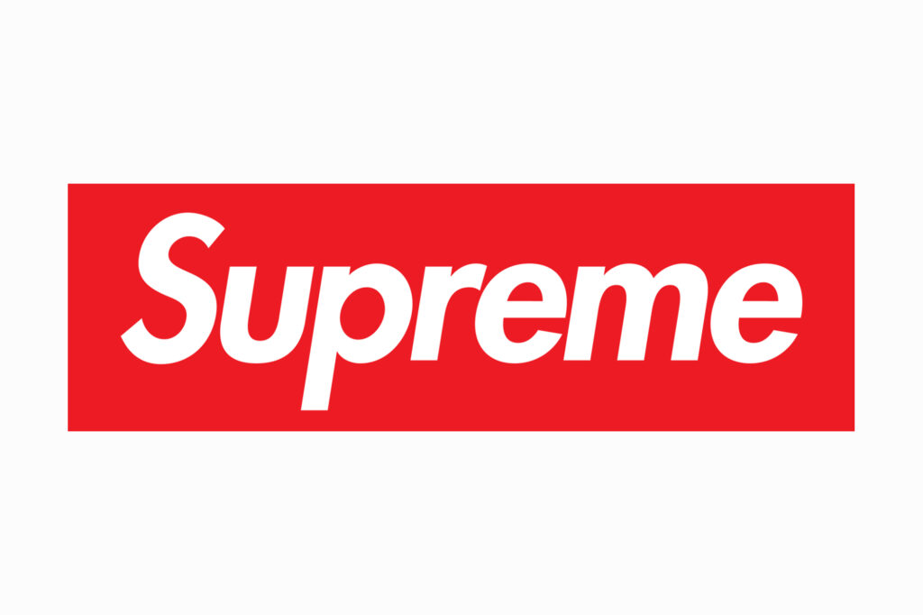 Supremeのロゴのフォントは Futura Bold Italic